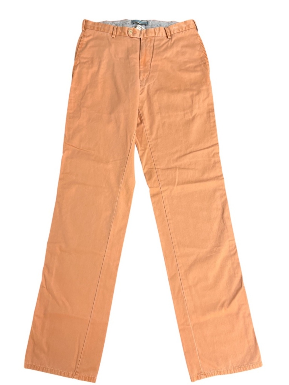 Peter Millar Crown Crafted Pants Men 32 Orange Cream Chino Golf Casual Cotton